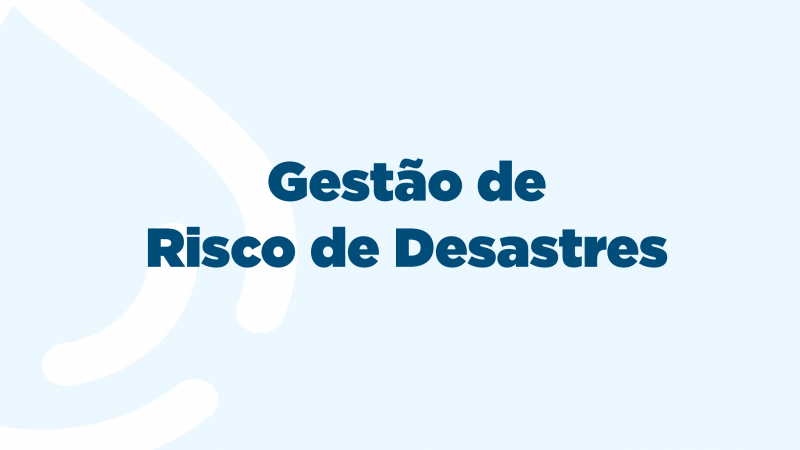 Gest&atilde;o de Risco de Desastres