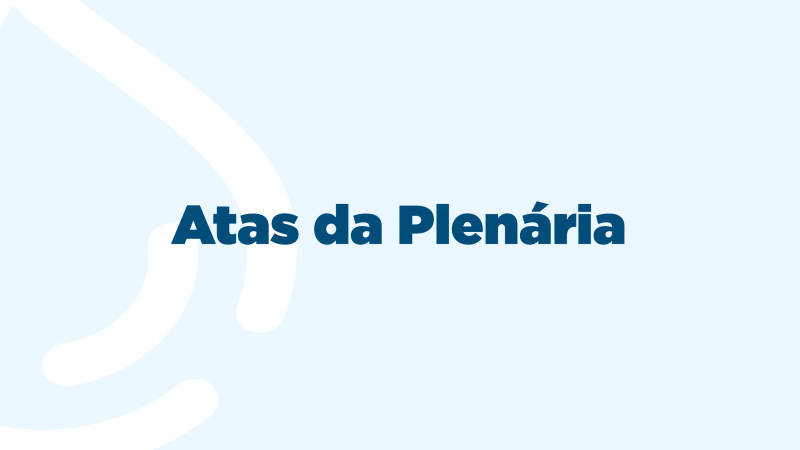 Atas da Plen&aacute;ria do CRH/RS